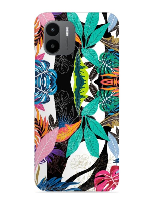 Floral Pattern Bright Snap Case for Xiaomi Redmi A1 (2022)