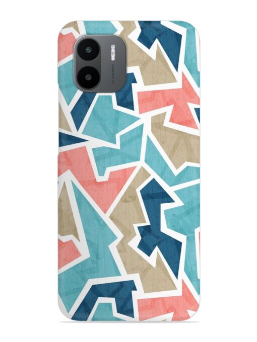 Vintage Geometric Triangle Snap Case for Xiaomi Redmi A1 (2022)