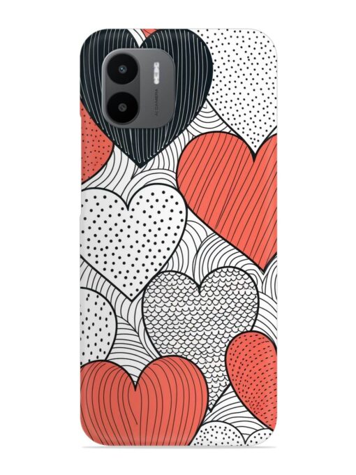 Girly Heart Seamless Snap Case for Xiaomi Redmi A1 (2022)