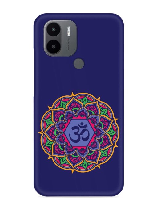 Om Mandala Art Blue Snap Case for Xiaomi Redmi A1 Plus Zapvi