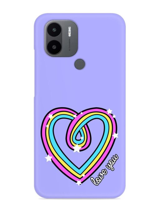 Colorful Rainbow Heart Snap Case for Xiaomi Redmi A1 Plus