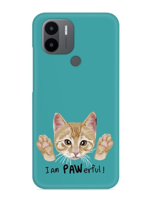 Typography Slogan Cat Snap Case for Xiaomi Redmi A1 Plus Zapvi