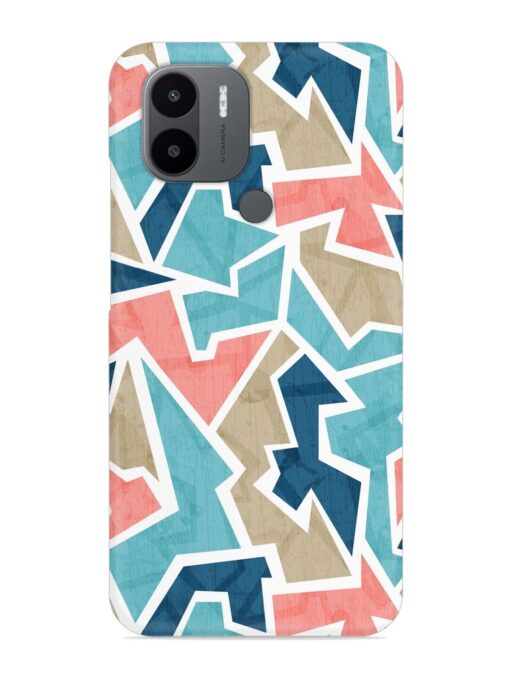 Vintage Geometric Triangle Snap Case for Xiaomi Redmi A1 Plus