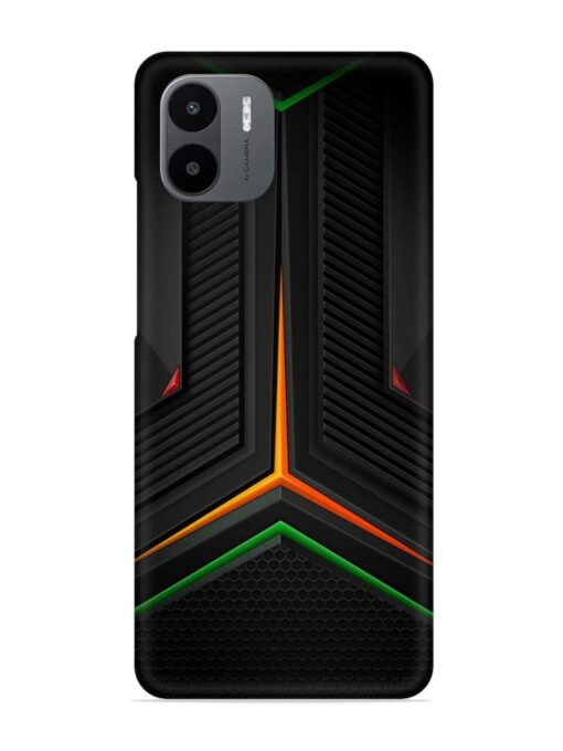 Orange Triangle Light Snap Case for Xiaomi Redmi A2 Zapvi