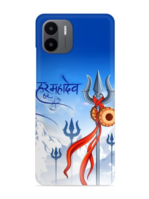 Har Har Mahadev Trishul Snap Case for Xiaomi Redmi A2 Zapvi