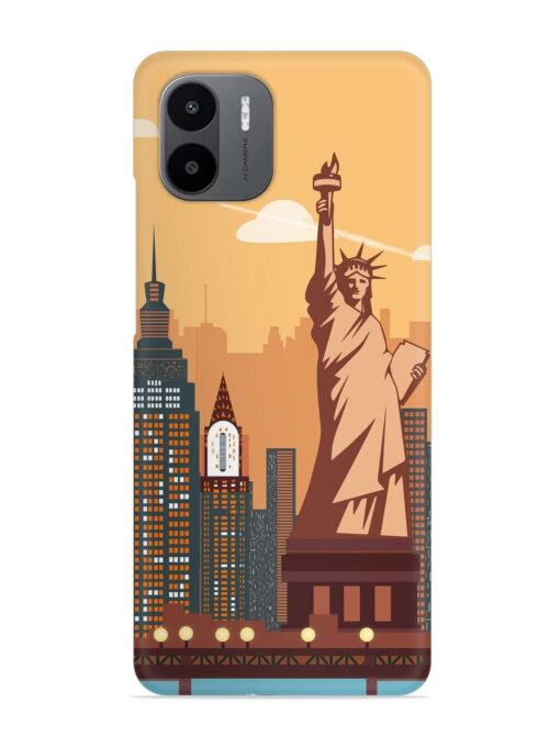 New York Statue Of Liberty Architectural Scenery Snap Case for Xiaomi Redmi A2 Zapvi