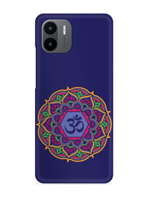 Om Mandala Art Blue Snap Case for Xiaomi Redmi A2 Zapvi