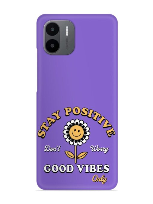 Retro Positive Flower Snap Case for Xiaomi Redmi A2 Zapvi