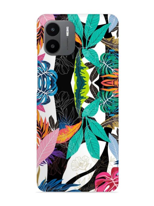 Floral Pattern Bright Snap Case for Xiaomi Redmi A2