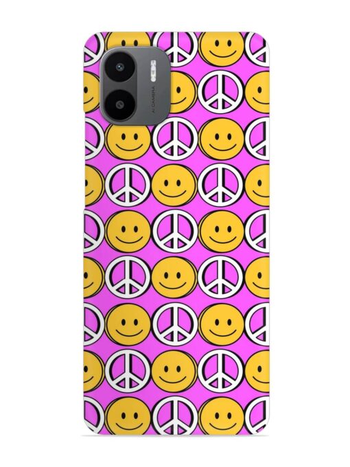 Smiley Face Peace Snap Case for Xiaomi Redmi A2 Zapvi