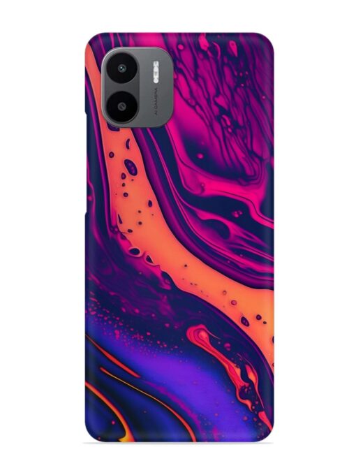 Fluid Blue Pink Art Snap Case for Xiaomi Redmi A2 Zapvi