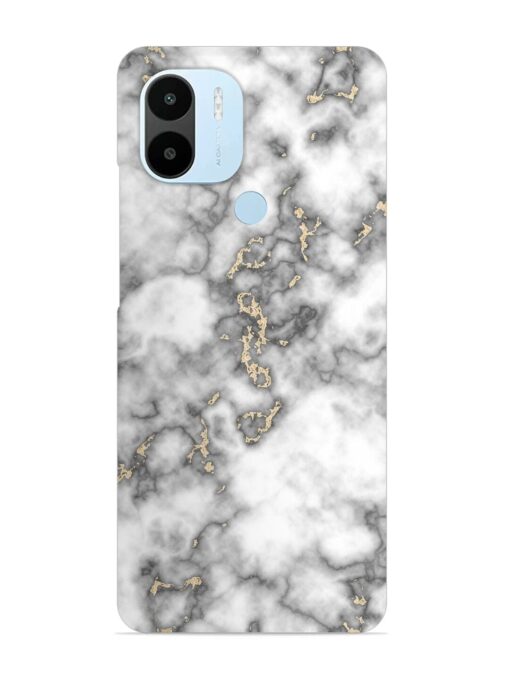 Gray And Gold Marble Snap Case for Xiaomi Redmi A2 Plus Zapvi