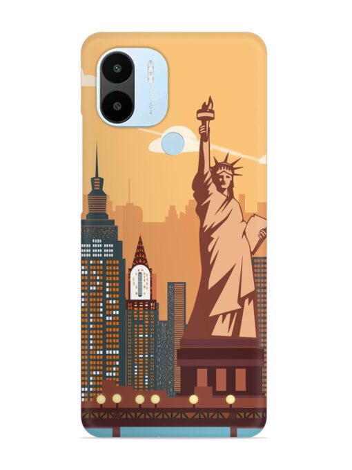 New York Statue Of Liberty Architectural Scenery Snap Case for Xiaomi Redmi A2 Plus Zapvi