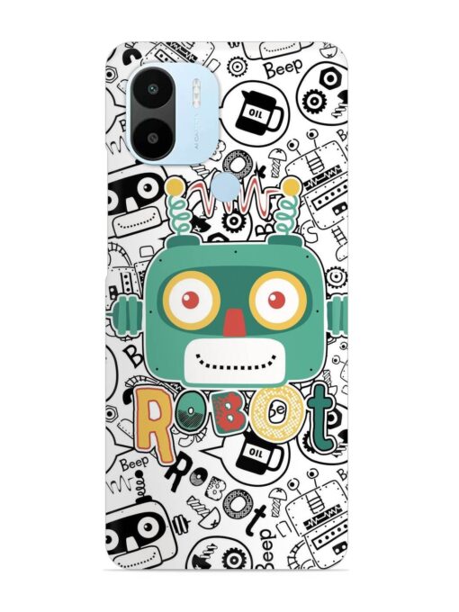 Robot Modern Seamless Pattern Snap Case for Xiaomi Redmi A2 Plus Zapvi