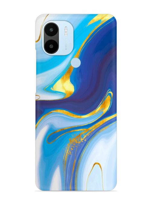 Watercolor Background With Golden Foil Snap Case for Xiaomi Redmi A2 Plus Zapvi