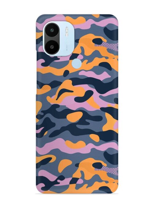 Camouflage Army Military English Orange Art Snap Case for Xiaomi Redmi A2 Plus Zapvi