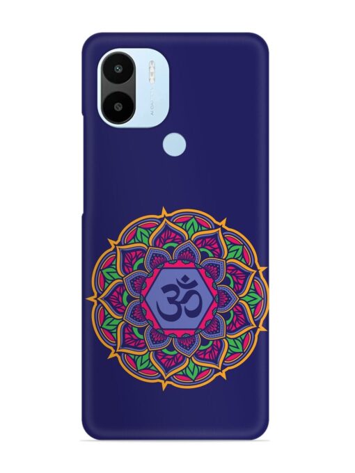 Om Mandala Art Blue Snap Case for Xiaomi Redmi A2 Plus Zapvi