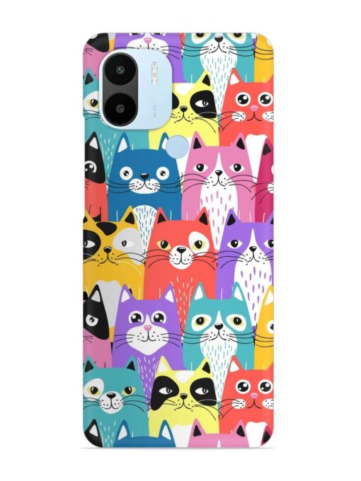 Funny Cartoon Cats Snap Case for Xiaomi Redmi A2 Plus Zapvi