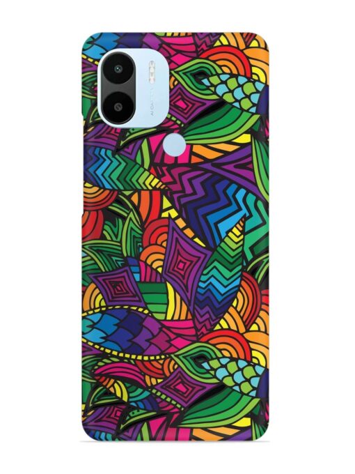 Abstract Multicolor Seamless Snap Case for Xiaomi Redmi A2 Plus Zapvi