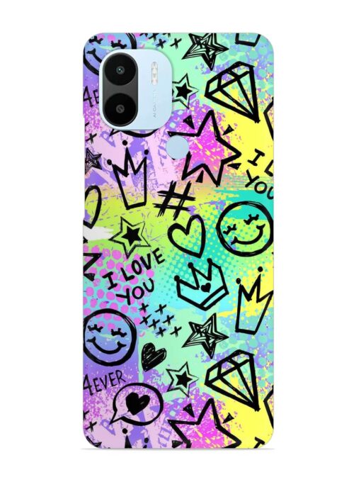 Bright Seamless Pattern Snap Case for Xiaomi Redmi A2 Plus Zapvi