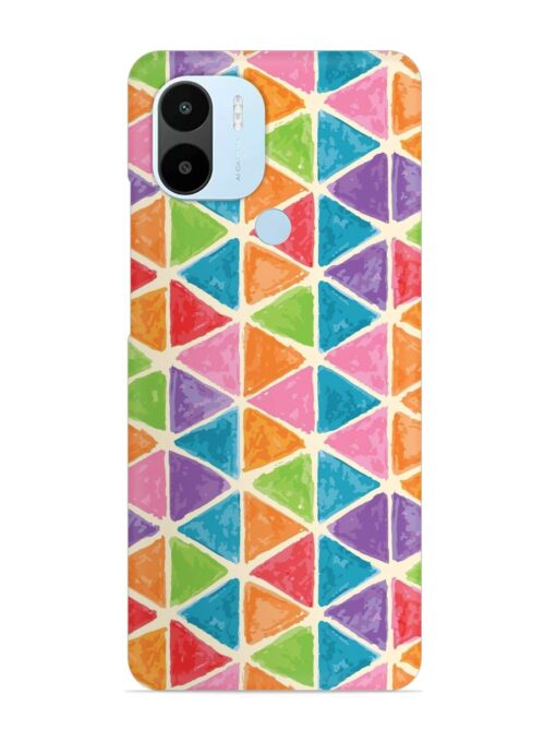 Seamless Colorful Isometric Snap Case for Xiaomi Redmi A2 Plus Zapvi