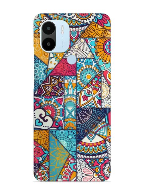 Patchwork Pattern Vintage Snap Case for Xiaomi Redmi A2 Plus Zapvi