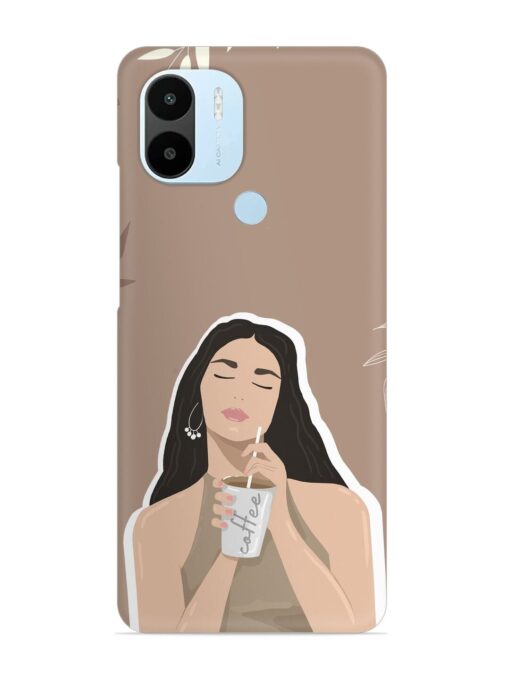 Girl With Coffee Snap Case for Xiaomi Redmi A2 Plus Zapvi