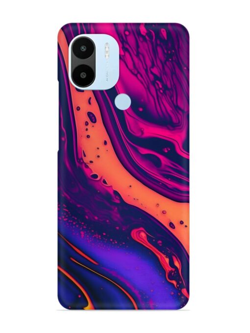 Fluid Blue Pink Art Snap Case for Xiaomi Redmi A2 Plus Zapvi