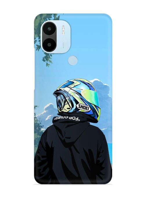 Rider With Helmet Snap Case for Xiaomi Redmi A2 Plus