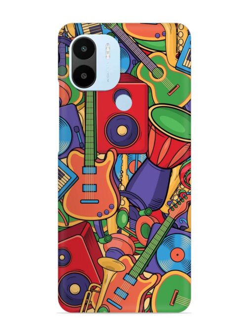 Colorful Music Art Snap Case for Xiaomi Redmi A2 Plus Zapvi