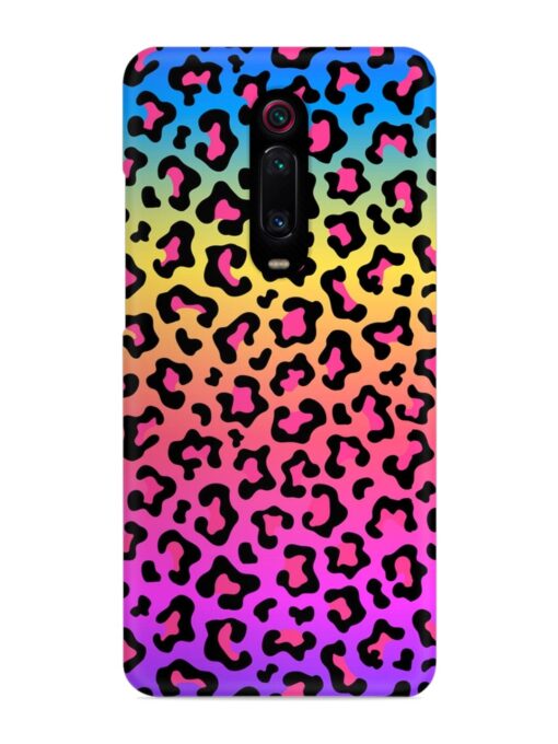 Neon Rainbow Colored Snap Case for Xiaomi Redmi K20 Zapvi