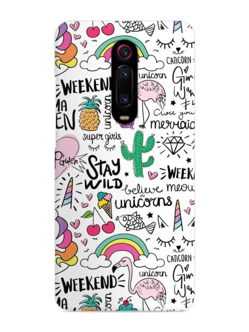 Unicorn Ice Cream Snap Case for Xiaomi Redmi K20