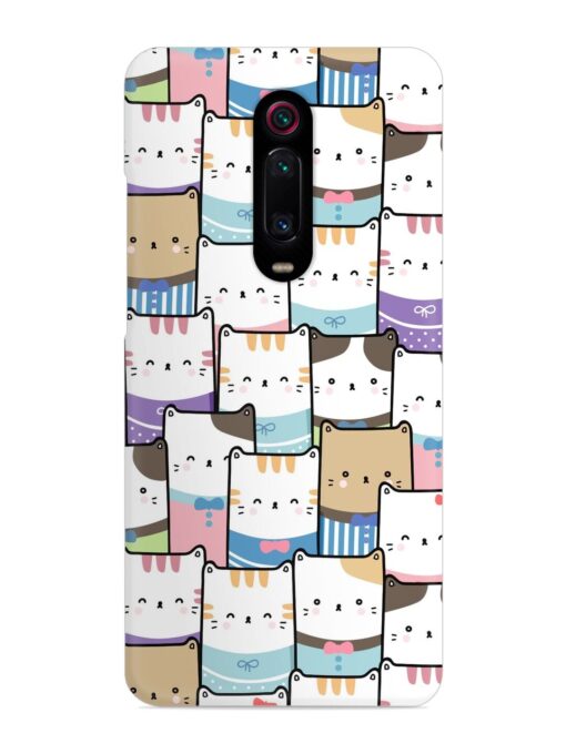 Cute Adorable Cat Snap Case for Xiaomi Redmi K20 Zapvi