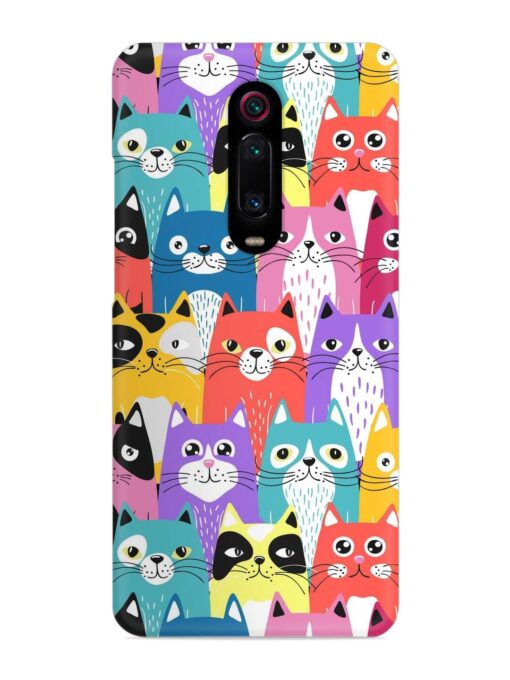 Funny Cartoon Cats Snap Case for Xiaomi Redmi K20