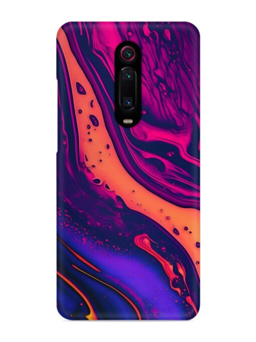 Fluid Blue Pink Art Snap Case for Xiaomi Redmi K20 Zapvi