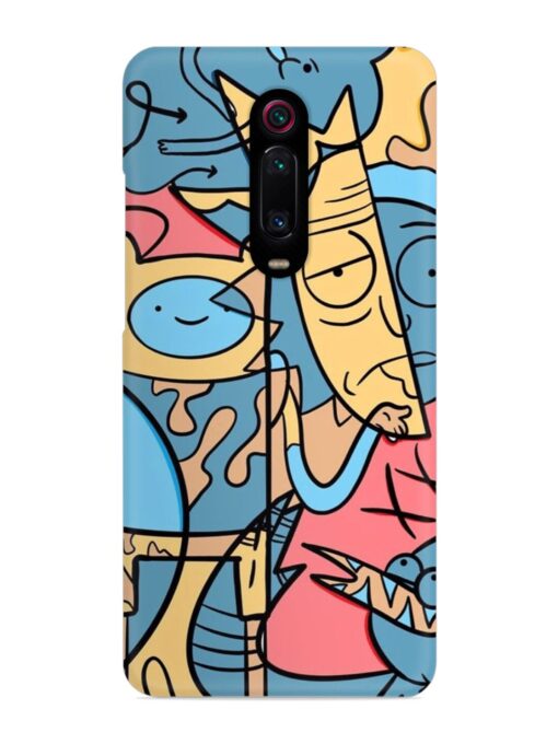 Silly Face Doodle Snap Case for Xiaomi Redmi K20