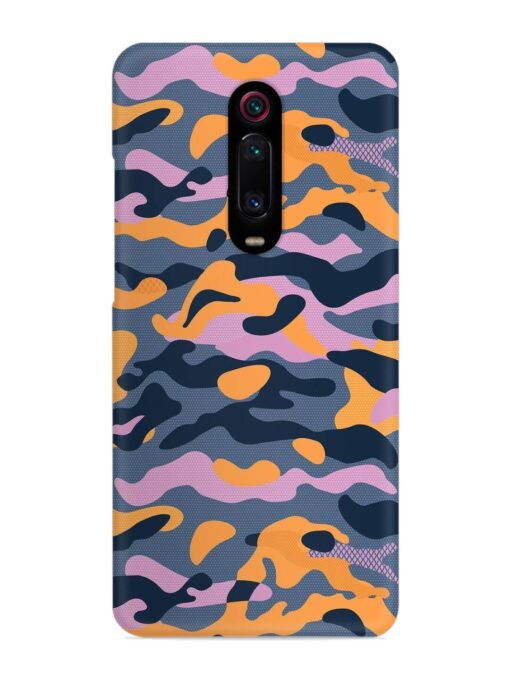 Camouflage Army Military English Orange Art Snap Case for Xiaomi Redmi K20 Pro