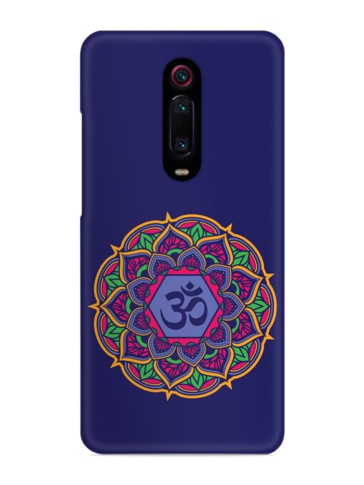 Om Mandala Art Blue Snap Case for Xiaomi Redmi K20 Pro