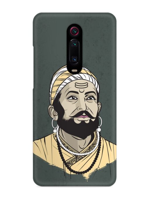 Shivaji Maharaj Vector Art Snap Case for Xiaomi Redmi K20 Pro