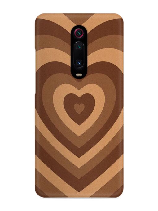 Brown Heart Snap Case for Xiaomi Redmi K20 Pro