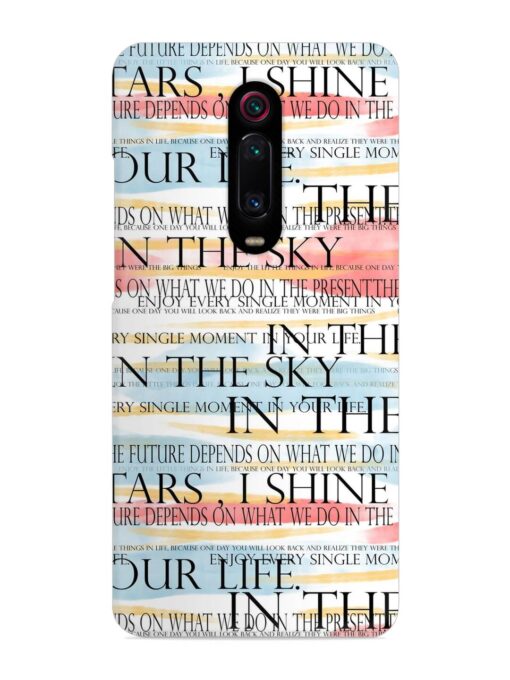 Seamless Slogans Pattern Snap Case for Xiaomi Redmi K20 Pro Zapvi