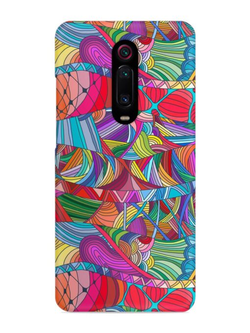 Seamless Patterns Hand Drawn Snap Case for Xiaomi Redmi K20 Pro