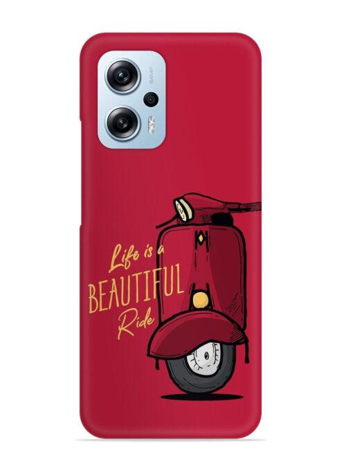 Life Is Beautiful Rides Snap Case for Xiaomi Redmi K50I (5G) Zapvi