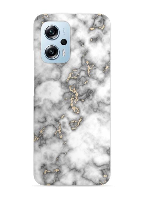 Gray And Gold Marble Snap Case for Xiaomi Redmi K50I (5G) Zapvi