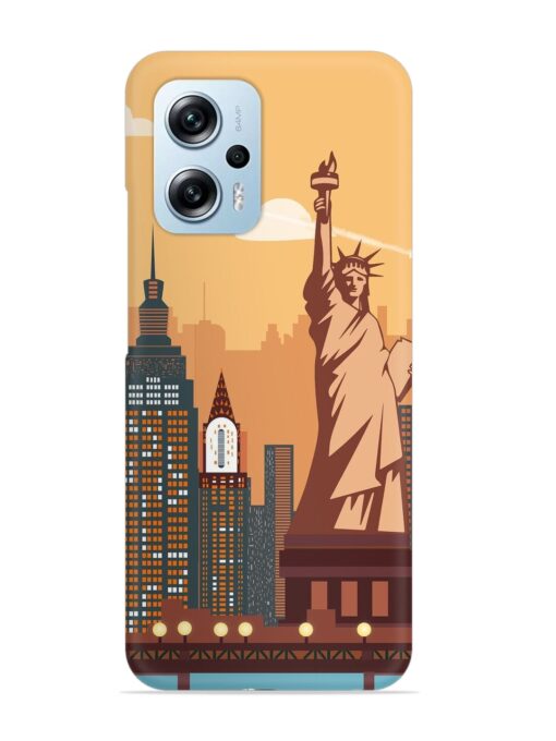 New York Statue Of Liberty Architectural Scenery Snap Case for Xiaomi Redmi K50I (5G)