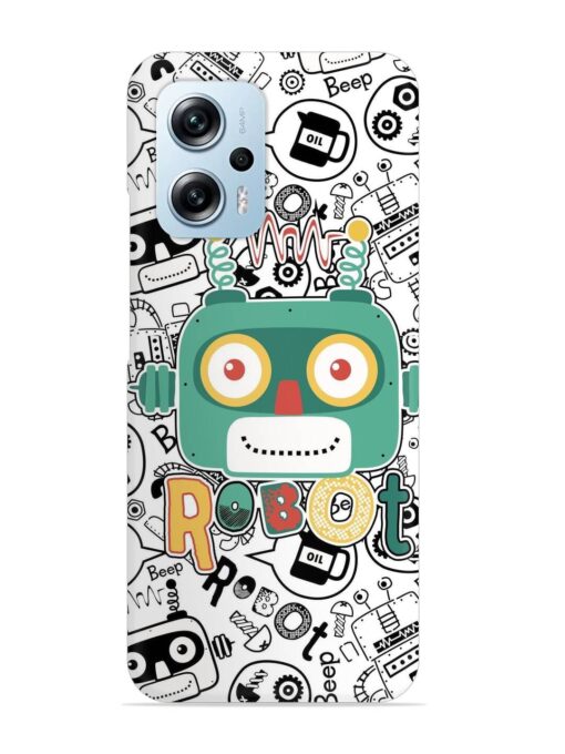 Robot Modern Seamless Pattern Snap Case for Xiaomi Redmi K50I (5G) Zapvi