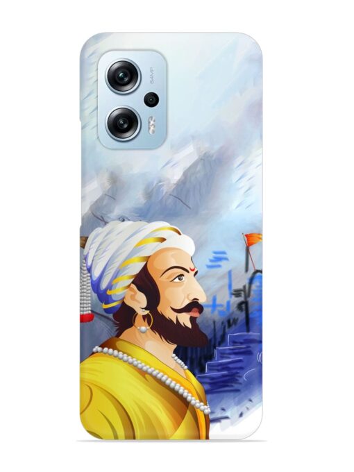 Shivaji Maharaj Color Paint Art Snap Case for Xiaomi Redmi K50I (5G) Zapvi