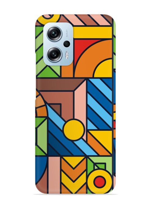 Colorful Geometric Snap Case for Xiaomi Redmi K50I (5G) Zapvi