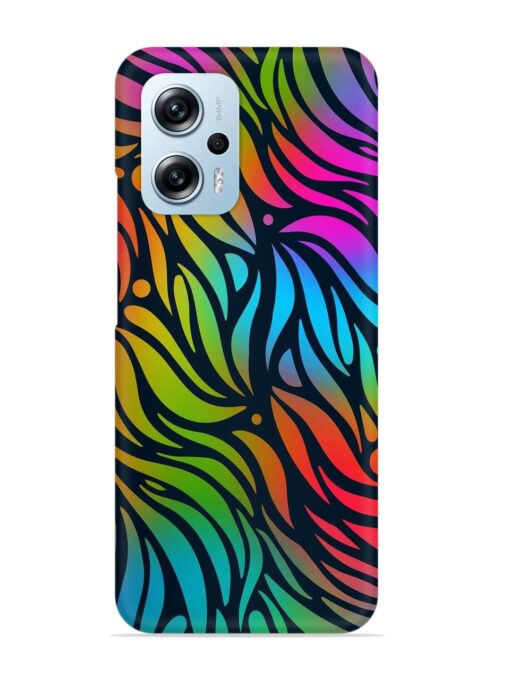 Abstract Leaf Design Snap Case for Xiaomi Redmi K50I (5G)