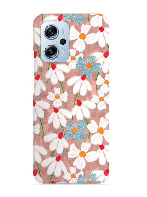 Abstract Petal Flowers Snap Case for Xiaomi Redmi K50I (5G) Zapvi